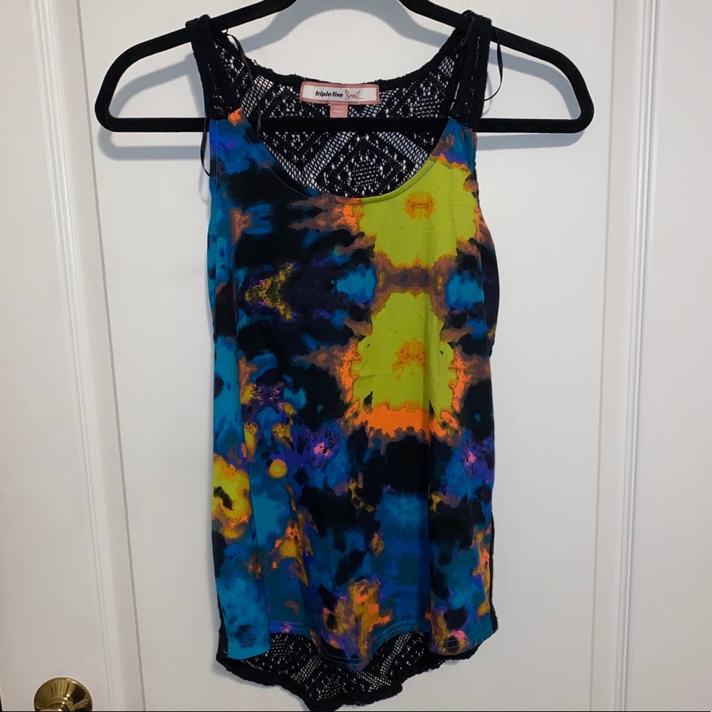 Triple Five Soul Neon patterned tank top!